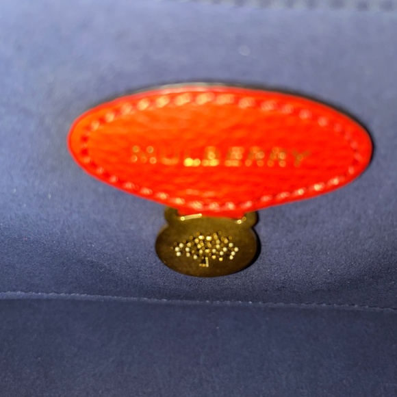 Authentic Mulberry Small Bayswater Red Leather Satchel Handbag - Picture 14 of 16